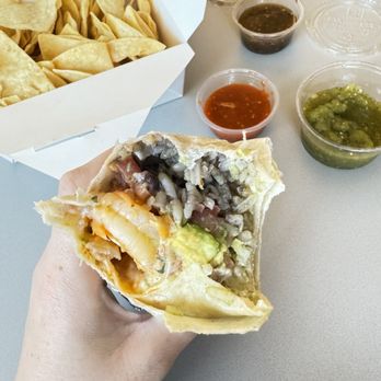 Cenote - Cali Style burrito with shrimp - Mexican Near Me - San Francisco, California