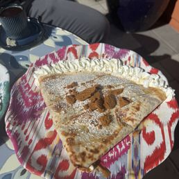 White chocolate biscoff crepe