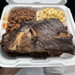 Cox Family Bbq - Ribs and brisket combo.