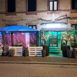Brousko - Blick aufs Lokal