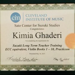 Kimia Ghaderi Violin Studio