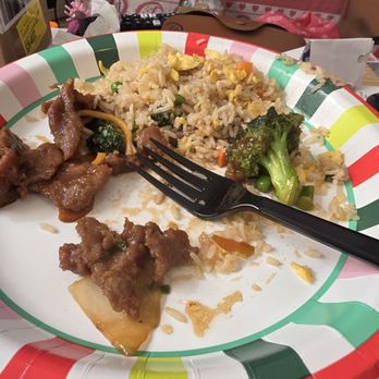 Rice n Noodle - Beef with broccoli and fried rice. - Chinese Near Me - Las Vegas, Nevada