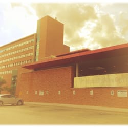 Windsor Regional Hospital - View northwest near Goyeau St and emergency/ de facto main entrance.