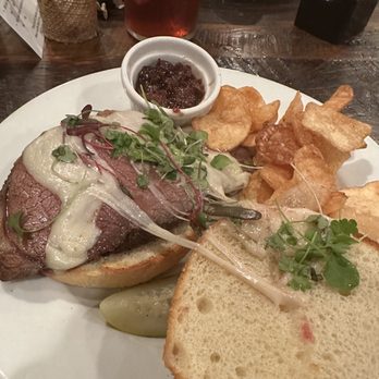 Turners - Prime Rib Sandwich with house-made chips & Insanely good bacon jam - New American Near Me - Leesburg, Florida