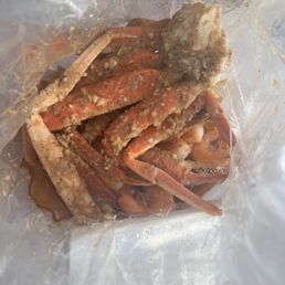 King crab and shrimp King crab and shrimp