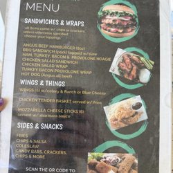 The Divide Golf Course - The menu