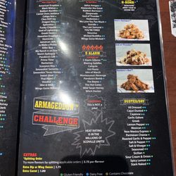 AllStar Wings & Ribs - Wing flavours