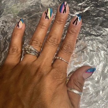 Modern Nails - I'm a 80's girl and Malena made it happen. - Nail Salons Near Me - Turlock, California