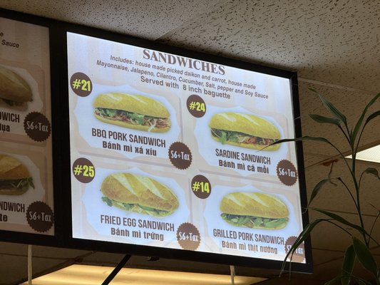 Q Bakery Sandwiches by null