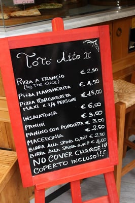 Menu photo 2 Toto Atto II Florence, FI