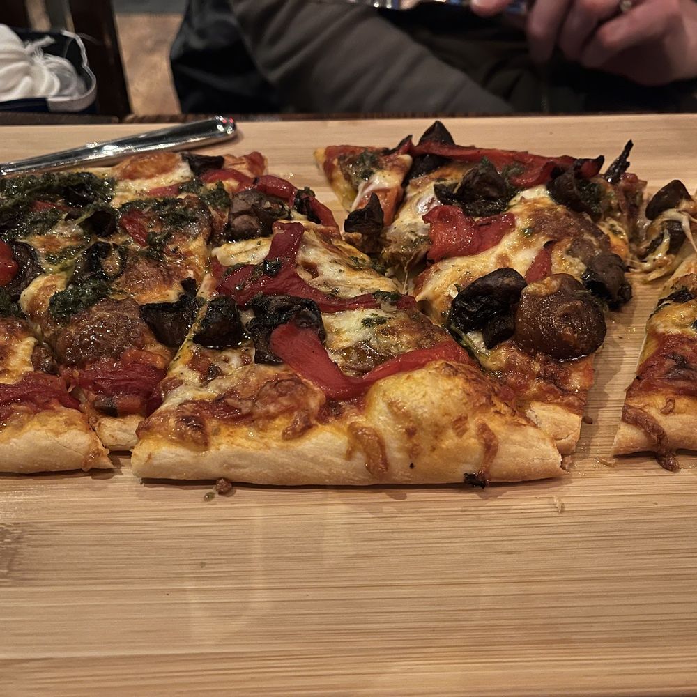 The Brig Pub - Sausage, pepper, and mushroom pizza - Pubs Near Me - Ottawa, Ontario The Brig Pub - Sausage, pepper, and mushroom pizza - Pubs Near Me - Ottawa, Ontario