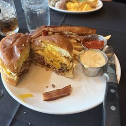 Waygu Burger on Brunch menu.