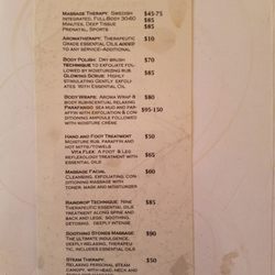 Active Life Massage - Menu Of Services
(not including travel)