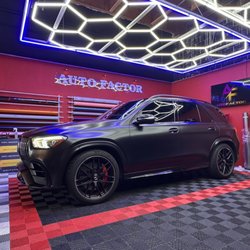 AMG wrapped in Avery Satin Black