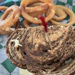 Gallaghers Sports Bar - Rachel Turkey Reuben and onion rings