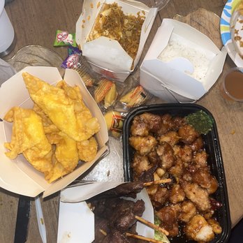 China City - Crab rangoon, beef sticks, general tsos, fried rice, white rice - Chinese Near Me - Leominster, Massachusetts
