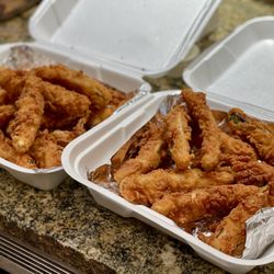 Deep fried pickle spears