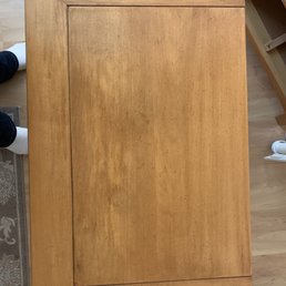 Final refinished night stand top. Final refinished night stand top.