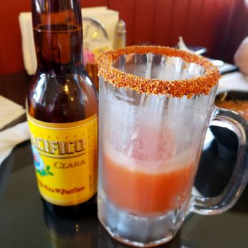 El Ausente - They make their own michelada mix which.includes shrimp soup broth. - Mexican Near Me - Las Vegas, Nevada