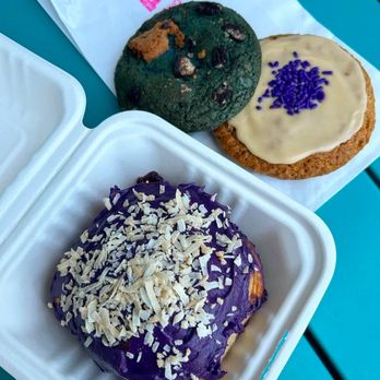 HiFi Cookies - Ube messy bun - Desserts Near Me - Nashville, Tennessee HiFi Cookies - Ube messy bun - Desserts Near Me - Nashville, Tennessee
