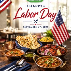 Grand Indian Cuisine - Happy Labor Day from Grand Indian Cuisine!
Celebrate Labor Day with the people you love and enjoy a delicious