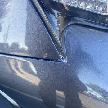 Hard Tech Auto Body - After repairs - example of the wax in the between pieces. - Body Shops Near Me - Anaheim, California