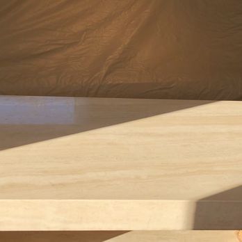 Natural Stone Restoration - Two marble tables and one travertine like new now!! - Flooring Near Me - Los Angeles, California Natural Stone Restoration - Two marble tables and one travertine like new now!! - Flooring Near Me - Los Angeles, California