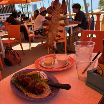 Frenchys South Beach Cafe - "Fresh Catch" Pretzel (top) and Bacon Wrapped BBQ Scallops (bottom) - Seafood Near Me - Clearwater Beach, Florida Frenchys South Beach Cafe - "Fresh Catch" Pretzel (top) and Bacon Wrapped BBQ Scallops (bottom) - Seafood Near Me - Clearwater Beach, Florida