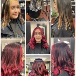 Balayage and a new bright color