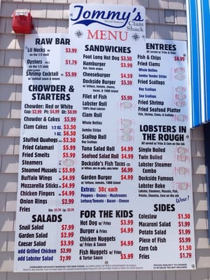 Menu photo 8 Tommy's Clam Shack Warwick, RI Menu photo 8 Tommy's Clam Shack Warwick, RI