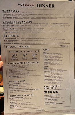 Menu photo 4 LongHorn Steakhouse Tucson, AZ Menu photo 4 LongHorn Steakhouse Tucson, AZ