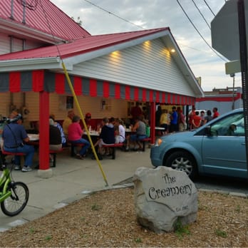 The Creamery - a blue car parked in front of a restaurant - Ice Cream & Frozen Yogurt Near Me - Delphos, Ohio The Creamery - a blue car parked in front of a restaurant - Ice Cream & Frozen Yogurt Near Me - Delphos, Ohio