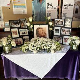 Florals in this display