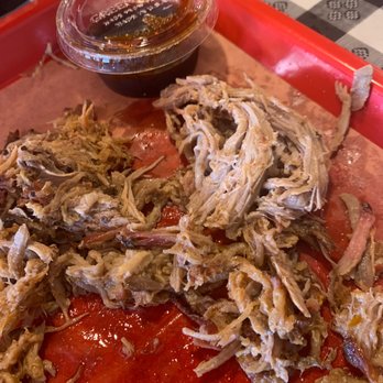 Monty’s BBQ - Pulled pork almost ALL GONE yum!! - Barbeque Near Me - Atlantic Highlands, New Jersey