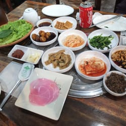 Sam Won Restaurant - So much veggie side dishes!