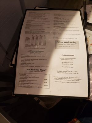 Menu photo 7 Dominic's Italian Restaurant Oceanside, CA