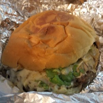 Chunky's Burgers - Mushroom swiss burger - big delicious burger but lacking in grilled mushrooms and onions - Burgers Near Me - San Antonio, Texas