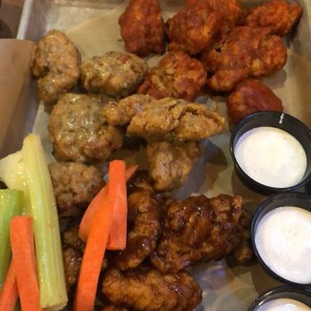 Buffalo Wild Wings - Large boneless wings. 20 wings. We picked 3 flavors - Chicken Wings Near Me - Hixson, Tennessee
