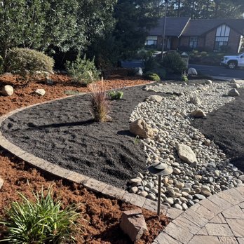 Fresh Edge - We make a natural creek a landscape for the front yard - Lawn Services Near Me Fresh Edge - We make a natural creek a landscape for the front yard - Lawn Services Near Me