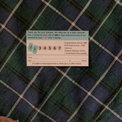 Ana's Nail Boutique & Spa - Business card (back)
