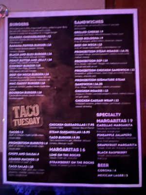 Menu photo 8 Prohibition 2020 Orchard Park, NY Menu photo 8 Prohibition 2020 Orchard Park, NY