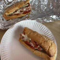 Eggplant Parmesan sub