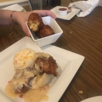 Simply Southern Bistro - Picky daughter plate with fried macaroni cheese balls! - Southern Near Me - Sumter, South Carolina