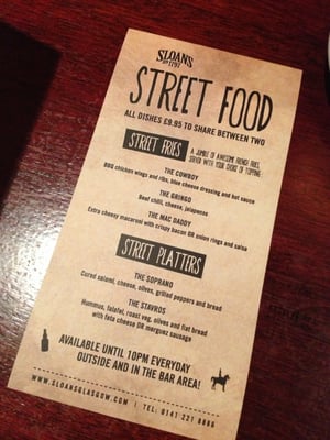 Menu photo 7 Sloans Glasgow, GLG Menu photo 7 Sloans Glasgow, GLG