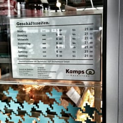 Kamps - Öffnungszeiten der Gleisfiliale, Oktober 2015
