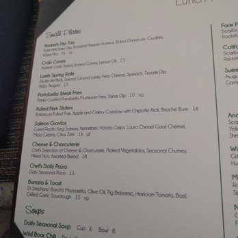 Andrei's Restaurant - Lunch - New American Near Me - Irvine, California