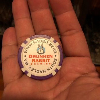 Drunken Rabbit Brewing - here's the token he hooked me up with - Brewpubs Near Me - South Hadley, Massachusetts