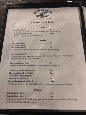 Menu photo 5 Clawdaddy's Crawfish And Oyster Bar Monroe, LA