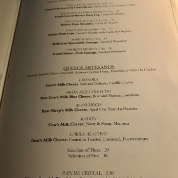 Del Mar - Menu - Spanish Near Me - Washington, DC, District of Columbia