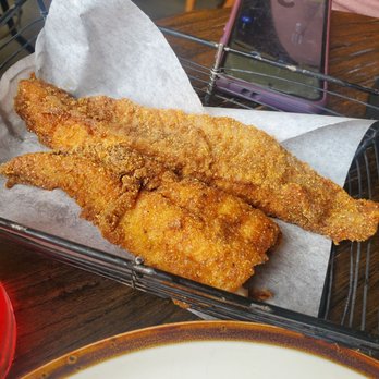 Blvd Bistro - 2 catfish filets = $14... yes this is considered 2 filets - American Near Me - New York, New York